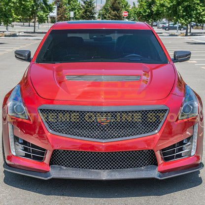 2016-19 Cadillac CTS-V DRY Carbon Fiber Front Accent Grill Insert