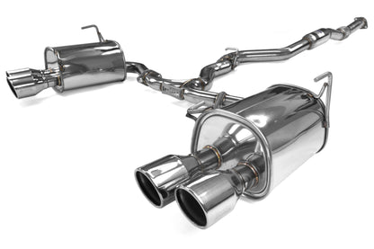 Invidia Q300 Quad Tipped Cat Back Exhaust - Stainless Tips - 2015-2021 Subaru WRX / STI