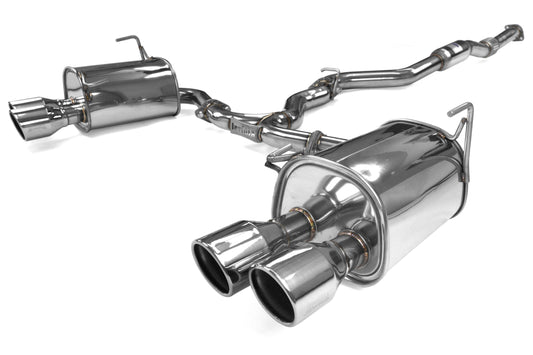 Invidia Q300 Quad Tipped Cat Back Exhaust - Stainless Tips - 2015-2021 Subaru WRX / STI