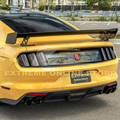 2015-23 Ford Mustang GT500 Track Pack Style DRY CARBON FIBER Rear Spoiler High Wing