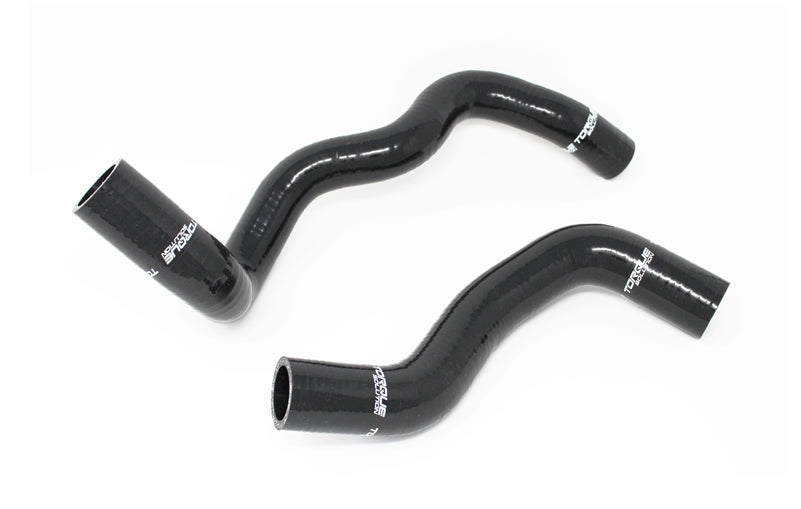 Torque Solution Silicone Radiator Hose Kit Black - 2016-2018 Ford Focus RS