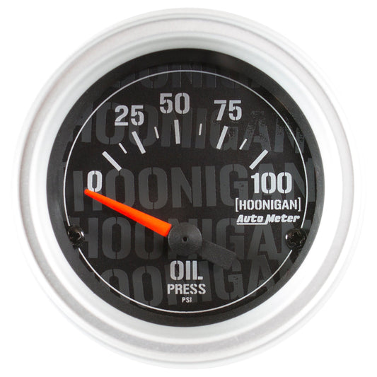 Autometer Hoonigan Oil Pressure Gauge Electrical 52mm - Universal