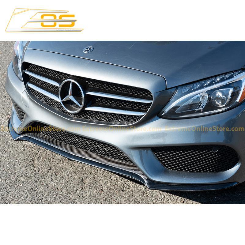 2015-18 Mercedes-Benz C-Class W205 AMG Carbon Fiber Front Splitter Lip