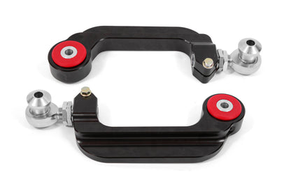 BMR 15-18 S550 Mustang Billet Aluminum Camber Links Adjustable (Poly/Rod ends) - Black Anodized