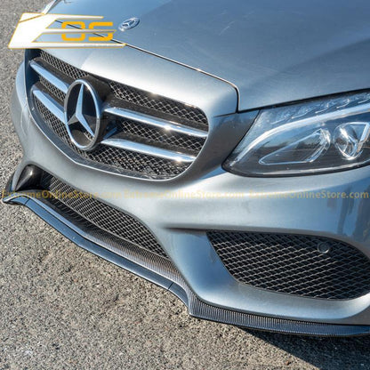 2015-18 Mercedes-Benz C-Class W205 AMG Carbon Fiber Front Splitter Lip