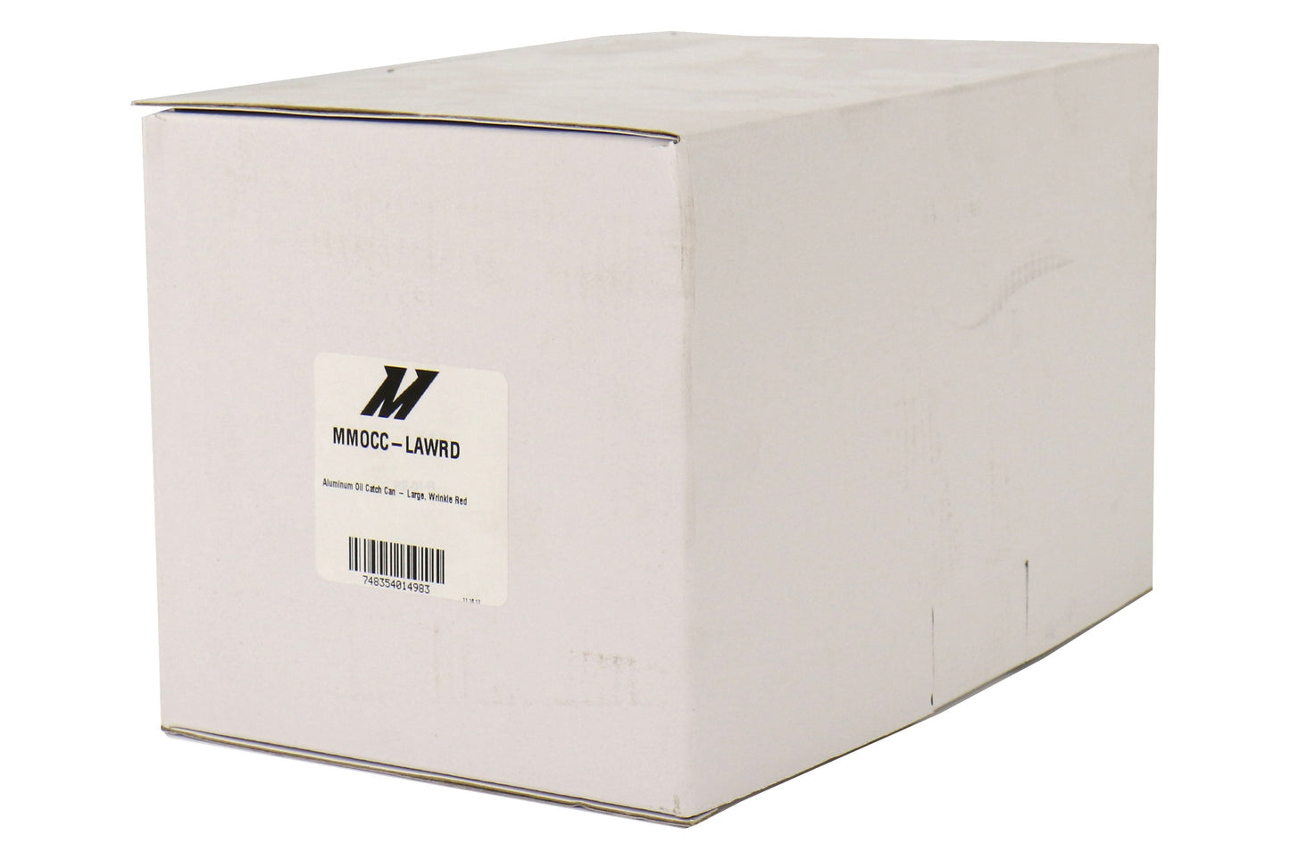 Mishimoto Aluminum Large Oil Catch Can Wrinkle Red - Universal