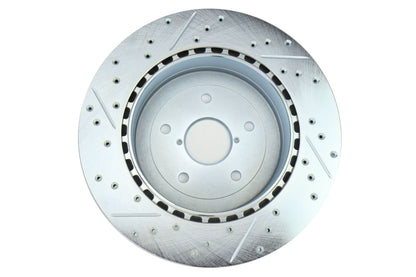 Stoptech C-Tek Sport Drilled and Slotted Rotor Single Rear Left - 2005-2007 Subaru STI