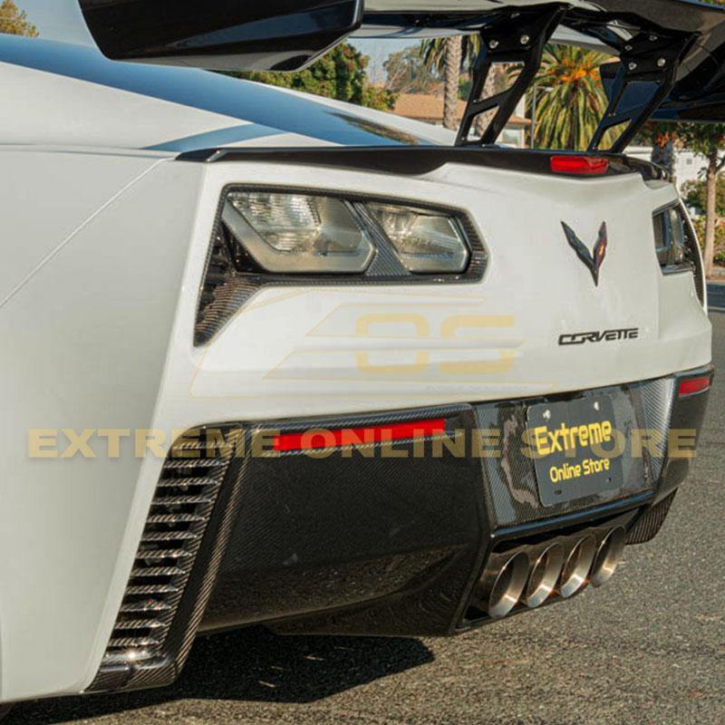 Corvette C7 DRY CARBON FIBER Rear Bumper Diffuser
