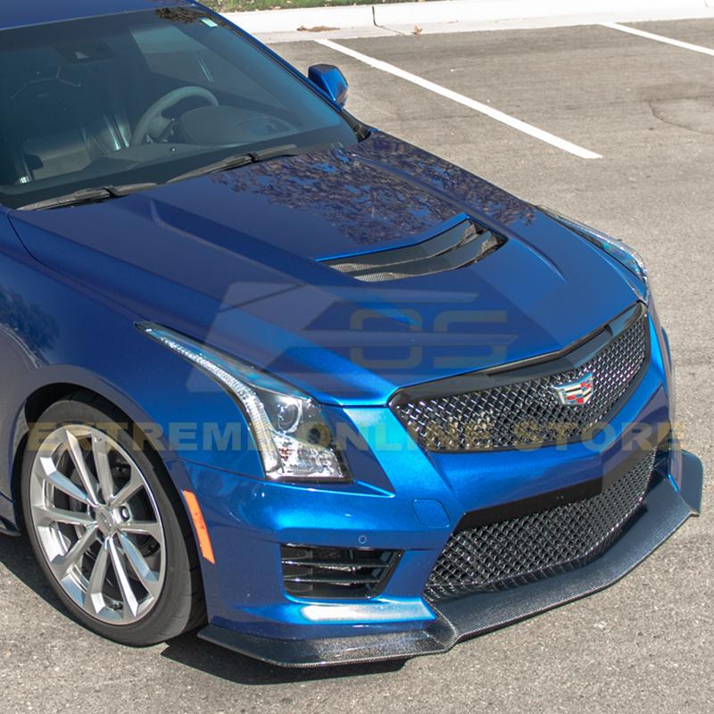 2016-19 Cadillac ATS-V Carbon Fiber Front Splitter & Side Skirts