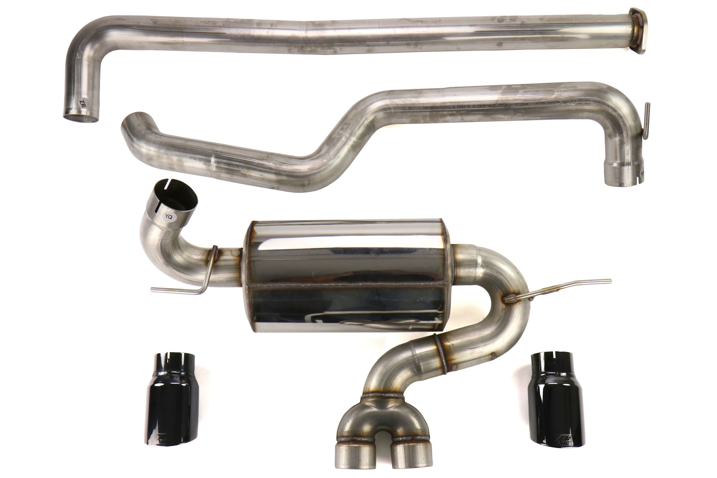 AWE Touring Edition Non-Resonated Cat-Back Exhaust (Diamond Black Tips) - 2013-2018 Ford Focus ST