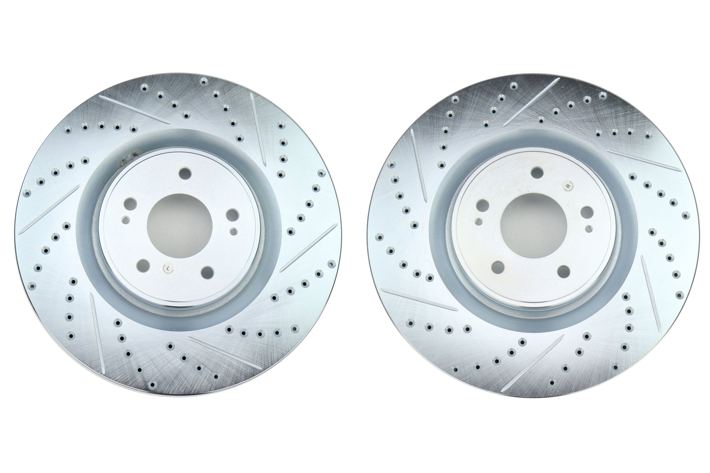 Stoptech C-Tek Sport Drilled and Slotted Front Rotor Pair - 2008-2015 Mitsubishi Evo X