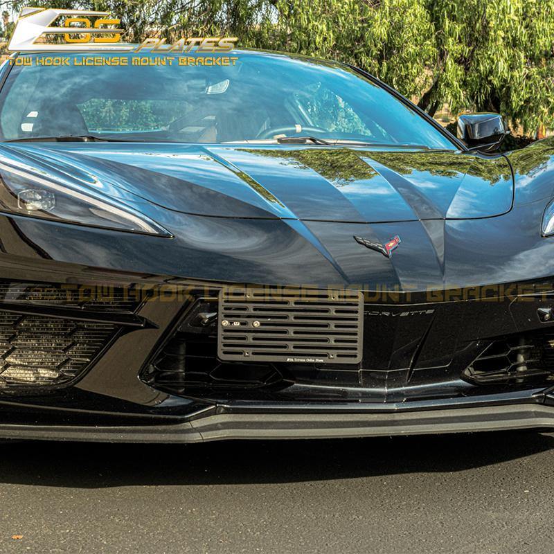 2020-Up Corvette C8 Tow Hook License Plate Adaptor