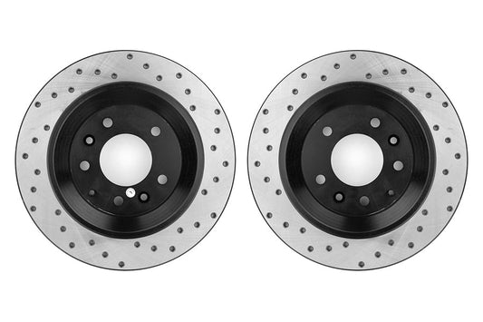 Stoptech Drilled Rear Rotor Pair - 2006-2007 Mazdaspeed6