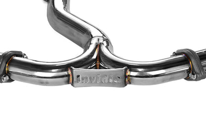 Invidia Q300 Quad Tip Cat Back Exhaust - Titanium Burnt Tips - 2011-2014 Subaru WRX/STI Sedan