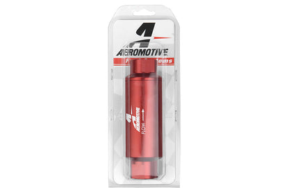 Aeromotive Fuel Filter Red 100 Micron Stainless Steel Element - Universal