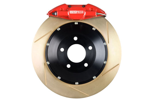 Stoptech ST-22 Big Brake Kit Rear 328mm Red Zinc Slotted Rotors - 2005-2009 Subaru Legacy GT