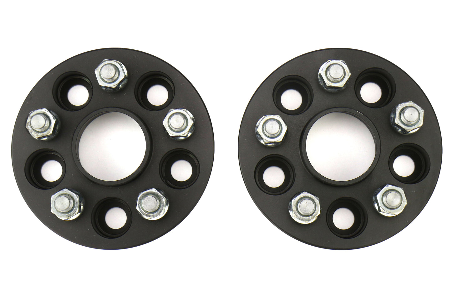ISC Suspension Wheel Spacers 5x100 25mm Black Pair - Subaru Models (inc. 2002-2014 WRX