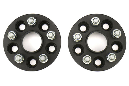 ISC Suspension Wheel Spacers 5x100 25mm Black Pair - Subaru Models (inc. 2002-2014 WRX
