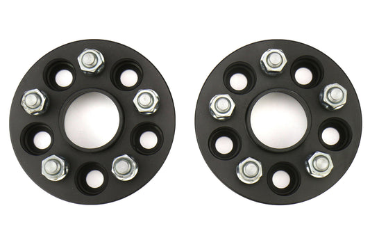 ISC Suspension Wheel Spacers 5x100 25mm Black Pair - Subaru Models (inc. 2002-2014 WRX