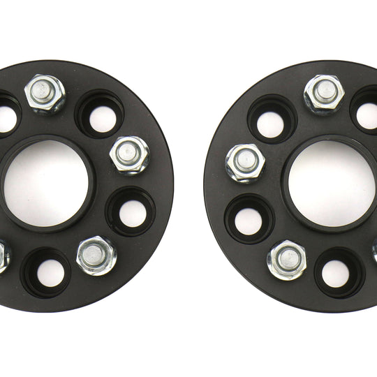 ISC Suspension Wheel Spacers 5x100 25mm Black Pair - Subaru Models (inc. 2002-2014 WRX