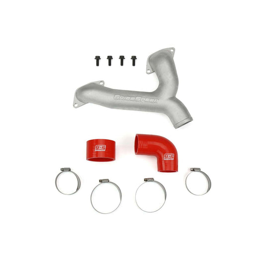 Grimmspeed TMIC Y-Pipe Kit Red - Subaru Models (inc. 2002-2007 WRX / 2004+ STI)