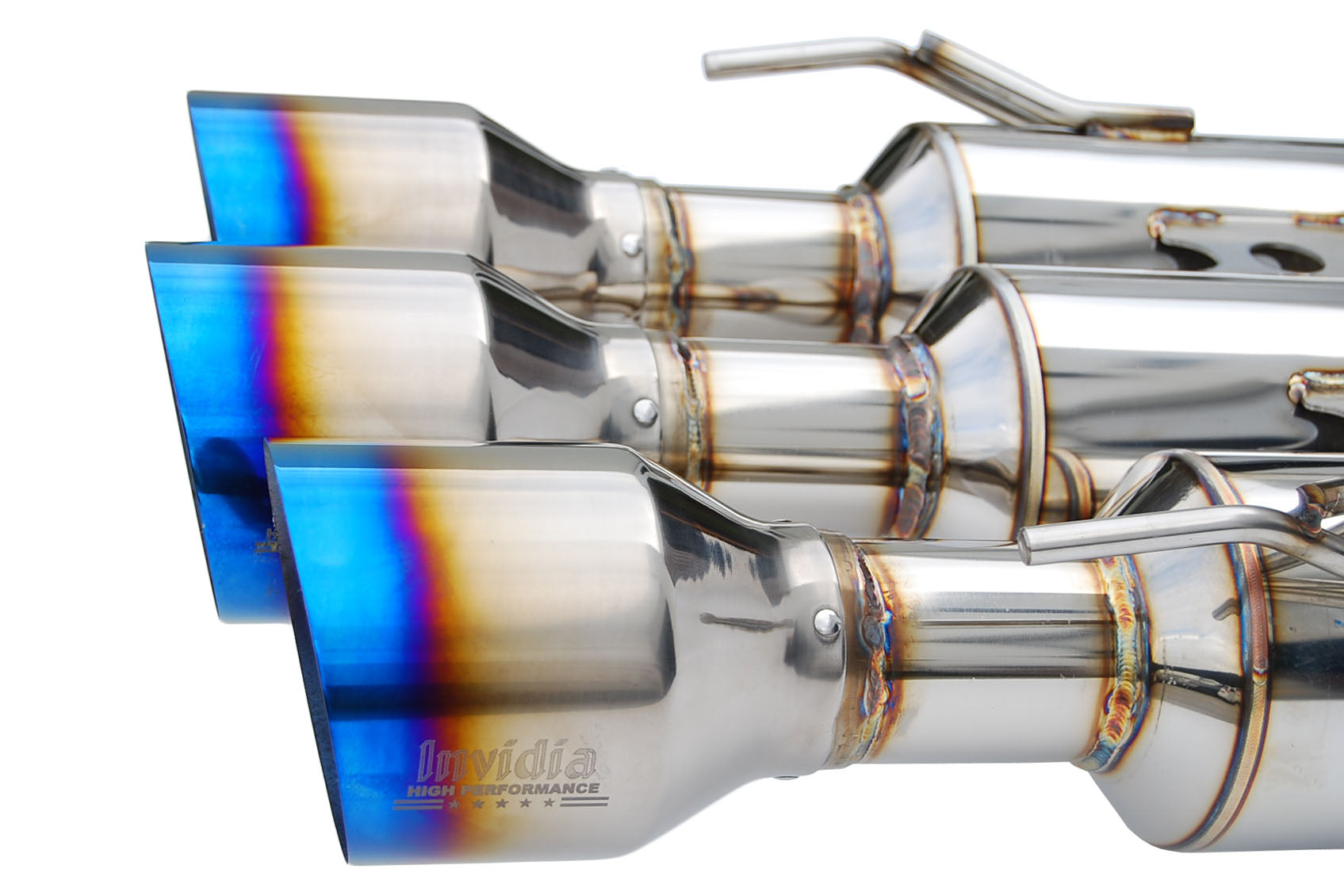 Invidia Gemini Cat Back Exhaust w/ Titanium Burnt Tips - 2017-2019 Honda Civic SI Coupe