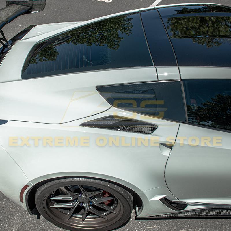 Corvette C7 DRY CARBON FIBER Rear Quarter Intake Vents