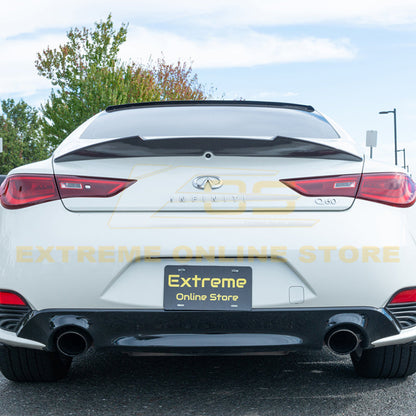 2017-Up Infiniti Q60 Carbon Fiber High Kick Rear Spoiler