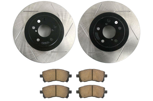 Stoptech Street Axle Pack Slotted Front - 2002-2003 Subaru WRX