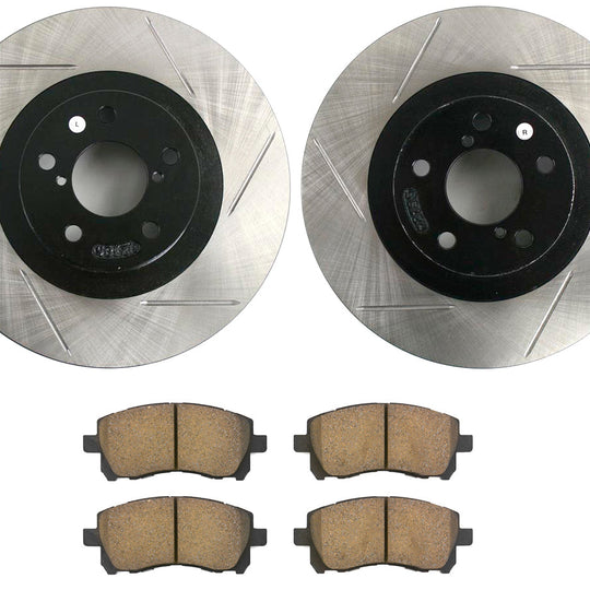 Stoptech Street Axle Pack Slotted Front - 2002-2003 Subaru WRX