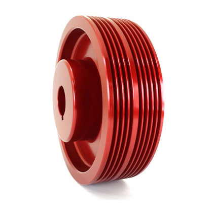 GrimmSpeed Lightweight Crank Pulley Red - Subaru Models (inc. 2002-2014 WRX / 2004+ STI)