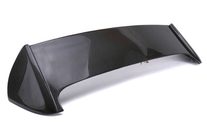 Seibon Carbon Fiber S Style Rear Spoiler W/ Brake Light - 2008-2014 Subaru WRX Hatchback / STI Hatchback