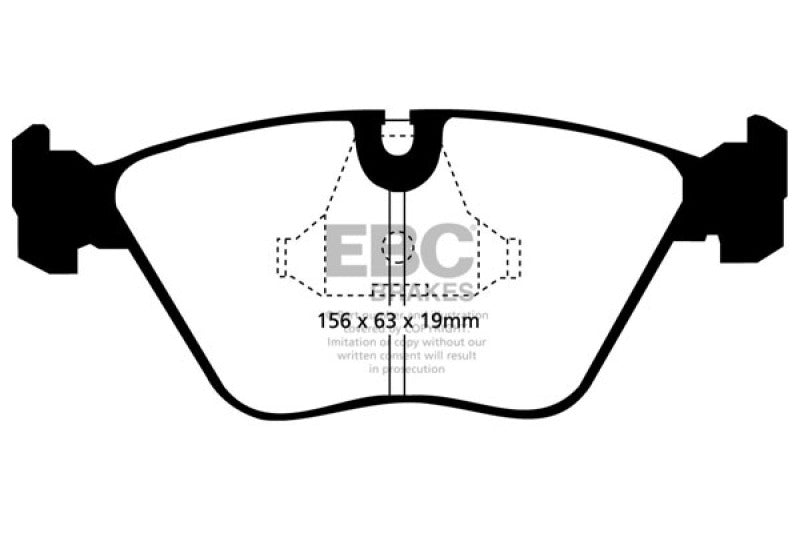 EBC 92-95 BMW M3 3.0 (E36) Ultimax2 Front Brake Pads