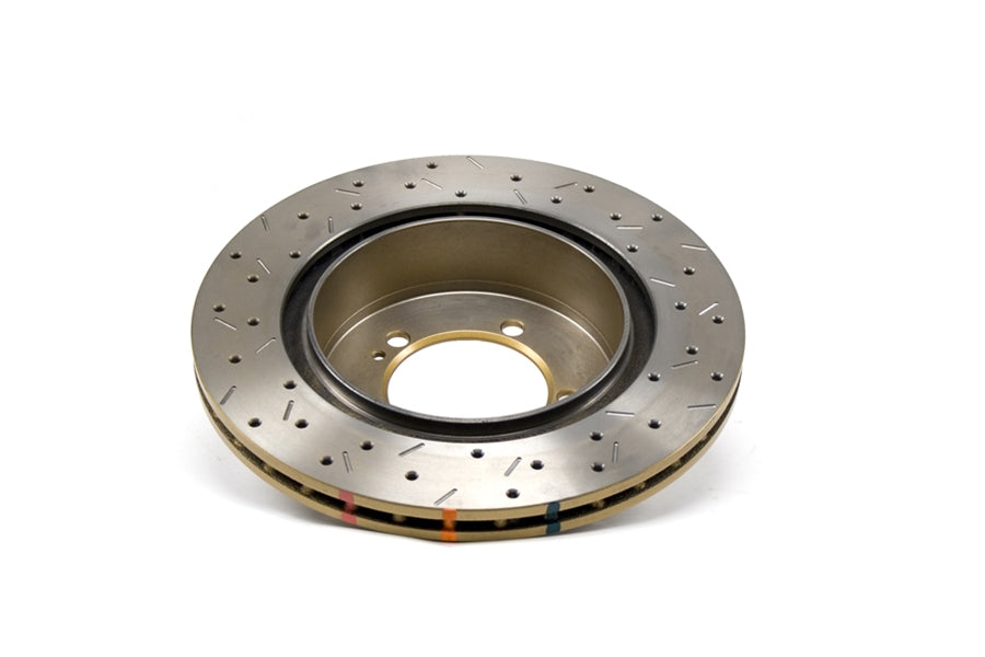 DBA 4000 Series Drilled/Slotted Rotor Pair Rear - 2003-2006 Mitsubishi Evo 8/9