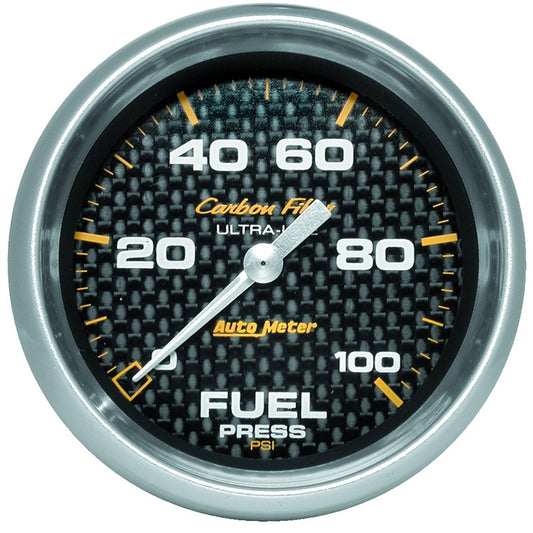 Autometer Carbon Fiber Fuel Pressure Gauge Electrical 2-5/8in - Universal