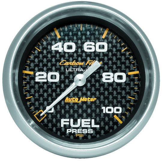 Autometer Carbon Fiber Fuel Pressure Gauge Electrical 2-5/8in - Universal