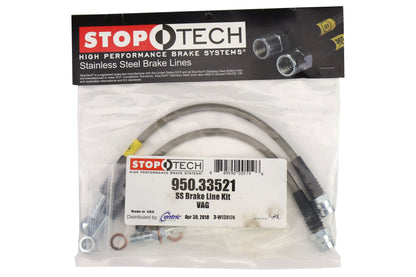 Stoptech Stainless Steel Brake Lines Rear - Volkswagen Models (inc. 2015-2019 GTI PP / 2016-2019 Golf R)