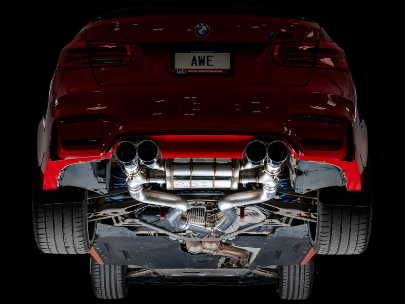 AWE Tuning BMW F8X M3/M4 SwitchPath Catback Exhaust - Chrome Silver Tips