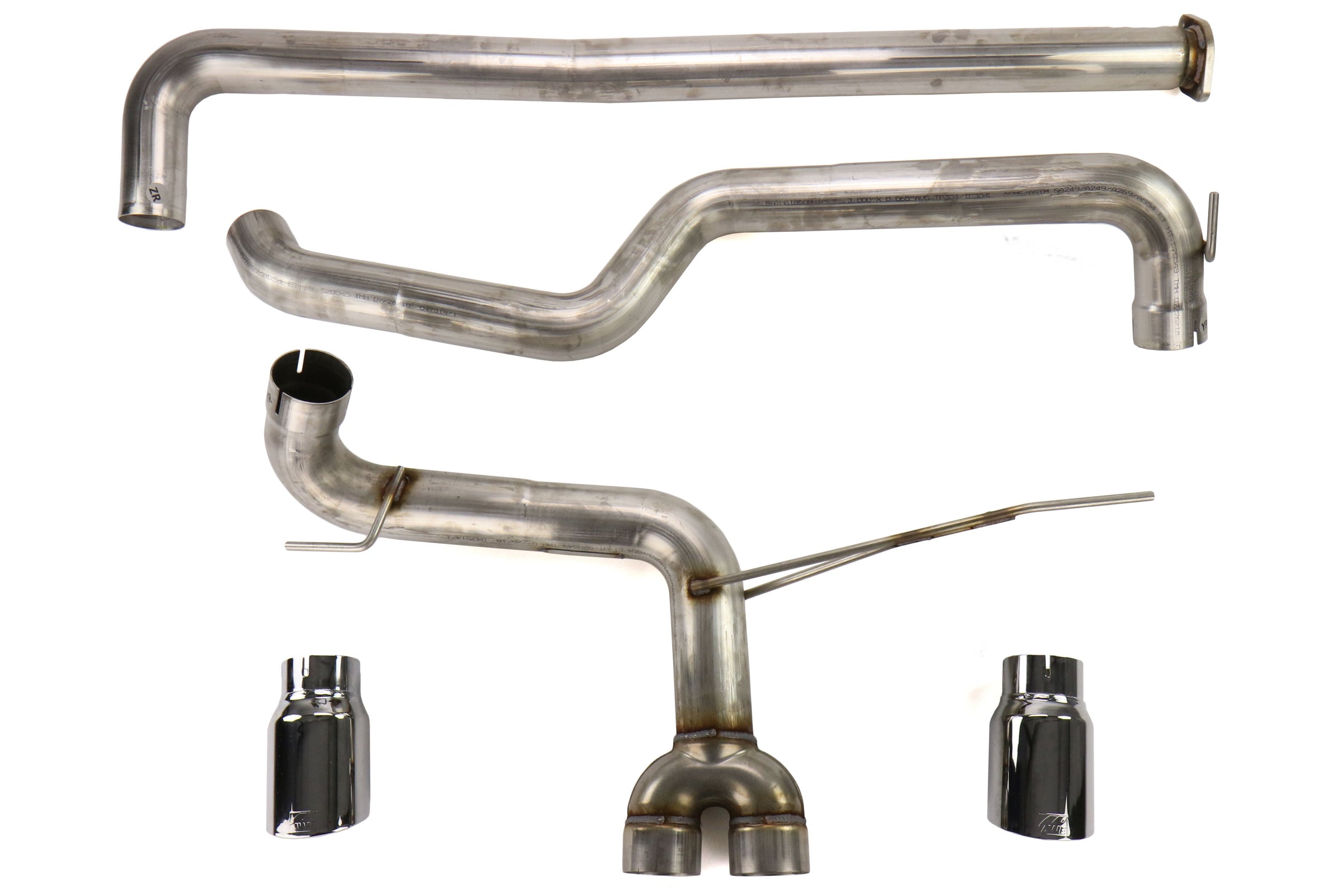 AWE Track Edition Cat-Back Exhaust (Chrome Silver Tips) - 2013-2018 Ford Focus ST