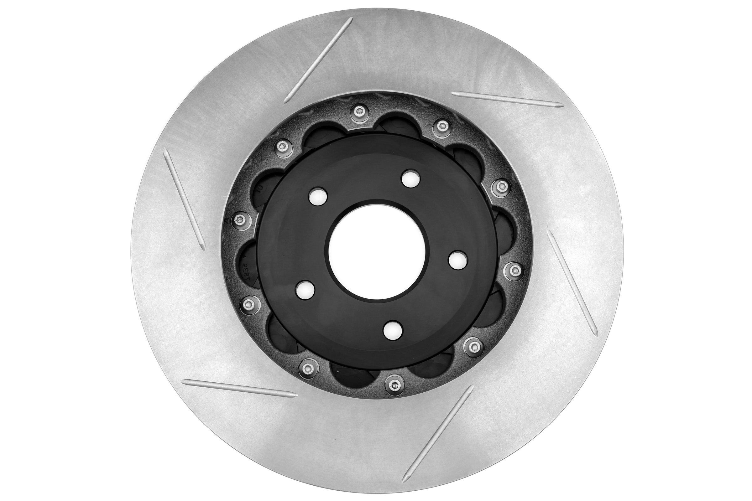 Stoptech 2-Piece Aerorotor and Hat 330x24 Slotted Pair - 2003-2009 Nissan 350Z / Infiniti G35 (w/OEM Brembo)