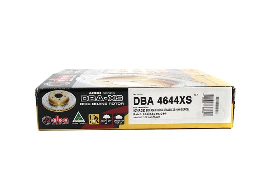 DBA 4000 Series Drilled/Slotted Rear Rotor Pair - Subaru Models (inc. 2002-2005 WRX)