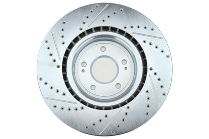 Stoptech C-Tek Sport Drilled and Slotted Front Rotor Pair - 2008-2015 Mitsubishi Evo X
