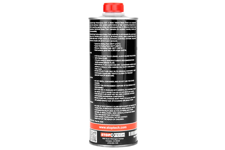 Stoptech STR600 Brake Fluid DOT 4 500ml - Universal