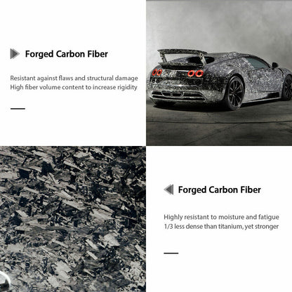 2015-2022 Ford Mustang V Style Forged Carbon Fiber Trunk Spoiler Wing