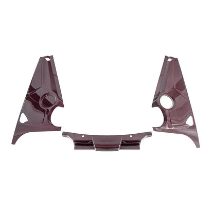 Corvette C8 DRY CARBON FIBER Coupe Engine Bay Panel Cover (3-Pieces Version)