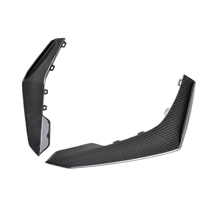 2019-24 Camaro ZL1 1LE Dry Cabon Fiber Front Air Duct Bezels & Canard Dive Planes