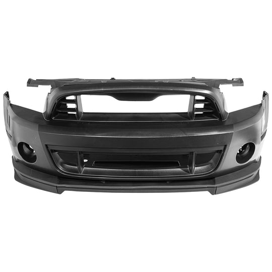 2010-14 Mustang S197 GT500 Style Front Bumper Cover Upper Lower Grille Lip
