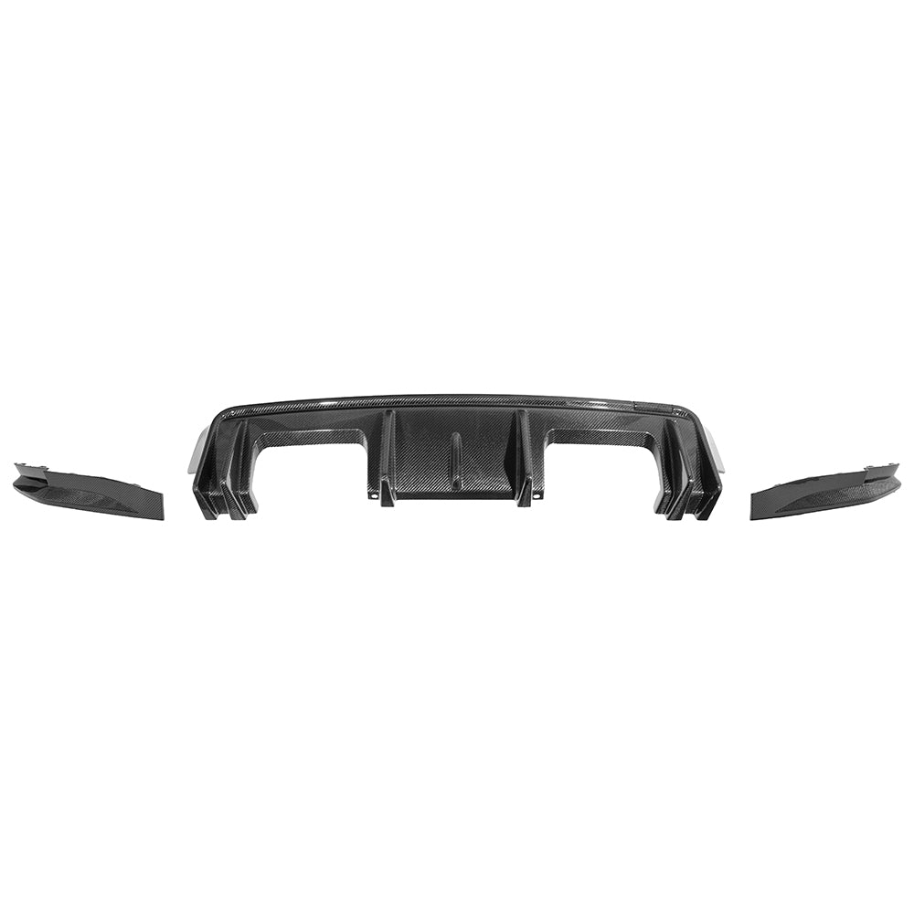 BMW G82 G83 M4 | 3D Style Carbon Fiber Replacement 3Pcs Rear Diffuser Apron