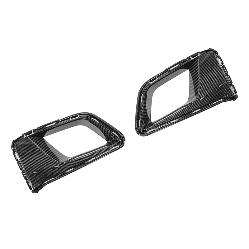 2019-24 Camaro ZL1 1LE Dry Cabon Fiber Front Air Duct Bezels & Canard Dive Planes