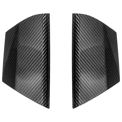 2015-20 Ford Mustang Shelby GT350 DRY Carbon Fiber Front Upper Grille Inserts Pair